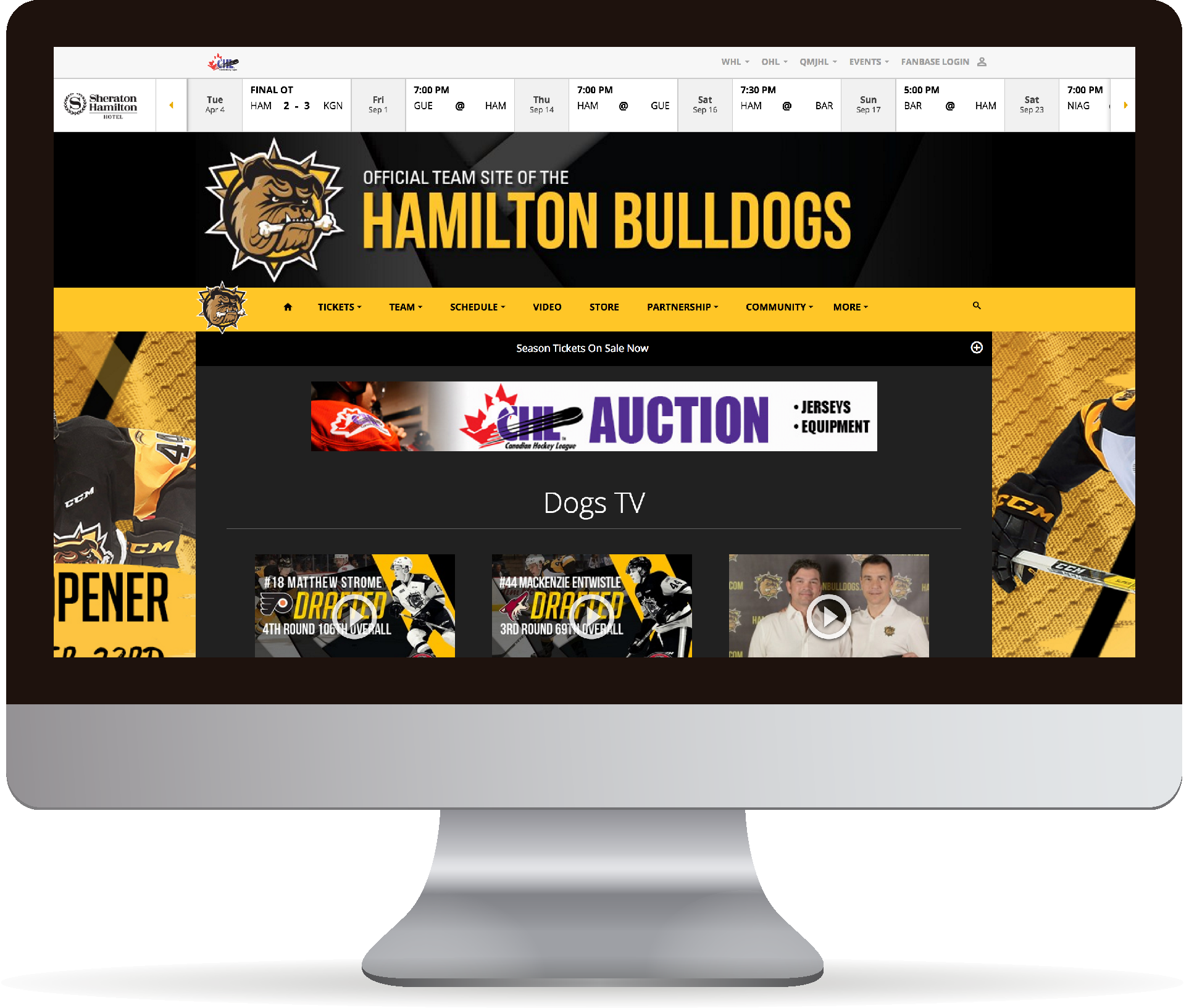 Hamilton Bull Dogs Video